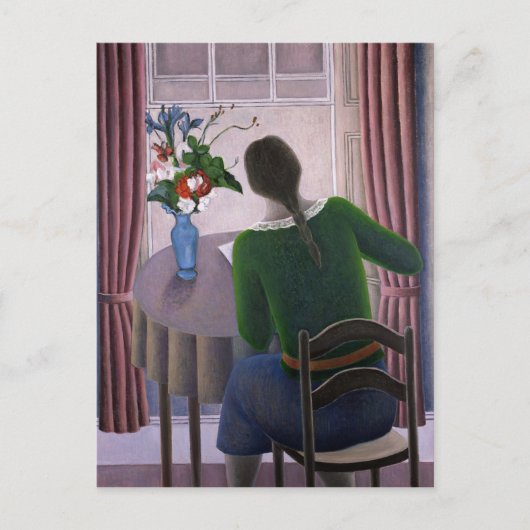 Carte Postale Femme à la fenêtre 1998 (Devant)