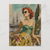 Carte Postale Femme à l'océan (Devant)