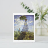 Carte postale Femme à l'ombrelle (Debout devant)