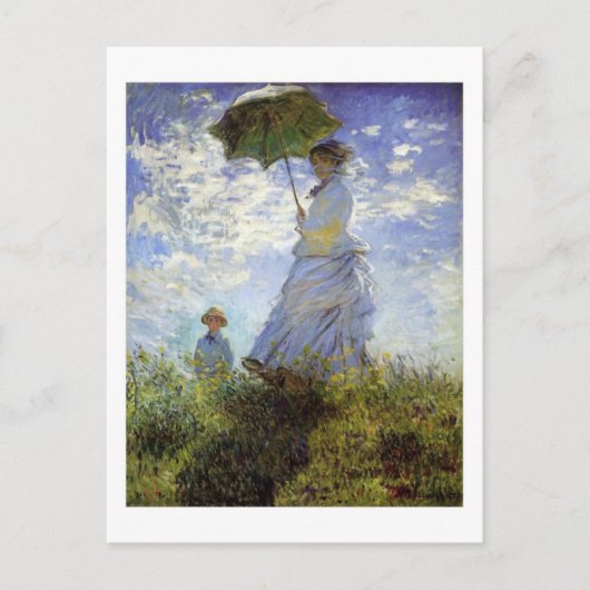 Carte postale Femme à l'ombrelle (Devant)
