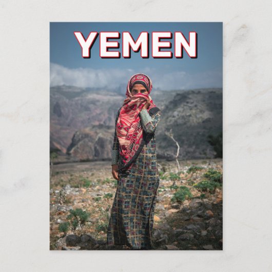 Carte Postale Femme À Socotra, Yémen (Devant)