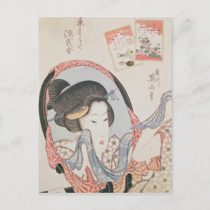 Carte Postale Femme à son miroir, publié c.1830