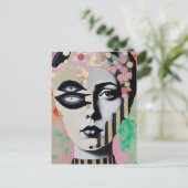 Carte Postale femme abstraite surréaliste (Debout devant)