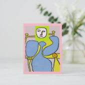 Carte Postale Femme Abstraite, visage (Debout devant)