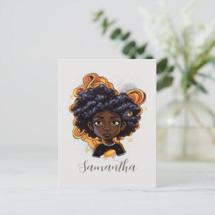 Carte Postale Femme afro-américaine - Brown torrents
