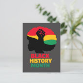Carte Postale Femme afro audacieuse silhouette panafricaine vibr (Debout devant)