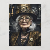 Carte Postale Femme âgée Steampunk (Devant)