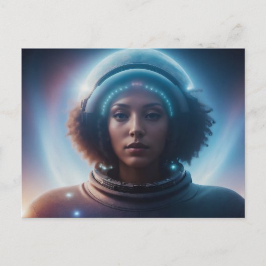 Carte Postale Femme Alien exotique (Devant)