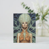 Carte Postale Femme Alien modèle (Debout devant)