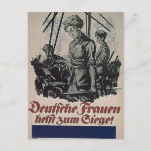 Carte Postale Femme allemande, work_Propaganda Poster