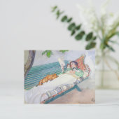 Carte Postale Femme allongée sur un banc, 1913 (Debout devant)