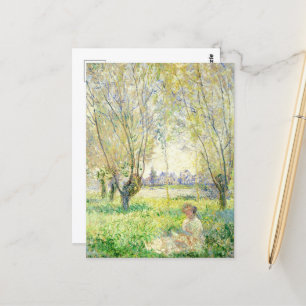 Carte Postale Femme assise sous les saules par Claude Monet