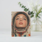 Carte Postale femme astronaute (Debout devant)