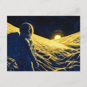 Carte Postale Femme astronaute