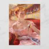 Carte Postale Femme au collier de perles | Mary Cassatt (Devant)