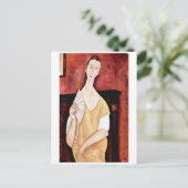 Carte Postale Femme au éventail, Modigliani (Debout devant)