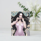 Carte Postale Femme Aux Cheveux Longues (Debout devant)