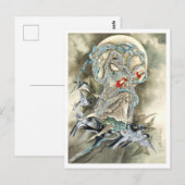 Carte Postale Femme aux oiseaux (1890) Toshio Aoki (Devant / Derrière)