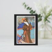 Carte Postale Femme aux paons - Louis Rhead (Debout devant)