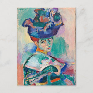 Carte Postale Femme avec Casquette par Henri Matisse