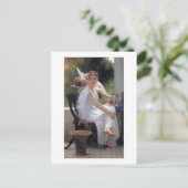 Carte Postale Femme avec Cupidon, Bouguereau (Debout devant)