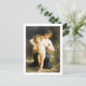 Carte Postale Femme avec Cupidon, Bouguereau (Debout devant)