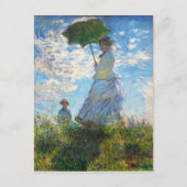 Carte Postale Femme avec Parasol - Madame Monet, Art (Devant)