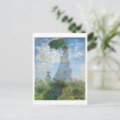 Carte Postale Femme avec Parasol, Madame Monet et Son Fils (Debout devant)