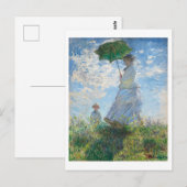 Carte Postale Femme avec Parasol, Madame Monet et Son Fils (Devant / Derrière)