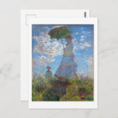 Carte Postale Femme avec Parasol, Monet (Devant / Derrière)