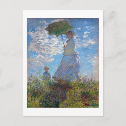 Carte Postale Femme avec Parasol, Monet (Devant)