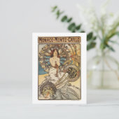 Carte Postale Femme avec plumes - PLM Railway Travel Poster (Debout devant)