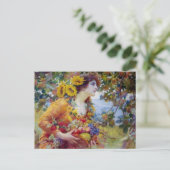 Carte Postale Femme avec prime d'été (Debout devant)