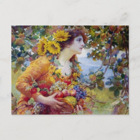 Carte Postale Femme avec prime d'été (Devant)