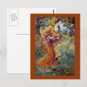 Carte Postale Femme avec prime d'été (Devant / Derrière)