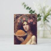 Carte Postale Femme Avec Spaghetti (Debout devant)