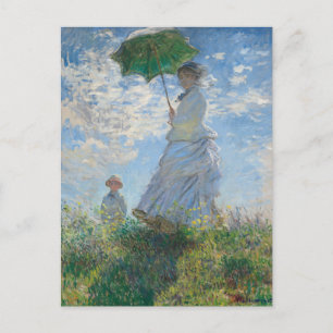 Carte postale Femme avec un parasol de Claude Mone
