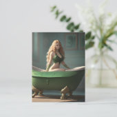Carte postale Femme Bath Clawfoot (Debout devant)