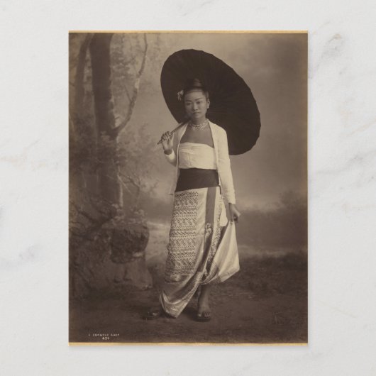 Carte Postale Femme birmane (Devant)