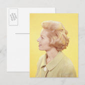 Carte Postale Femme blonde 2 (Devant / Derrière)