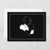 Carte Postale Femme Boxer (Devant / Derrière)