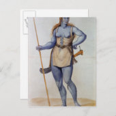 Carte Postale Femme britannique (Devant / Derrière)