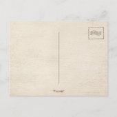 Carte Postale Femme Brune Coquette en Robe de Soie Rose (Dos)