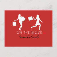 Femme célibataire Red City Life Moving Faire-part