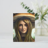 Carte Postale Femme Champignon (Debout devant)