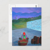 Carte Postale Femme coréenne Kimchi (Devant / Derrière)