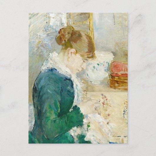 Carte Postale Femme cousant | Berthe Morisot (Devant)