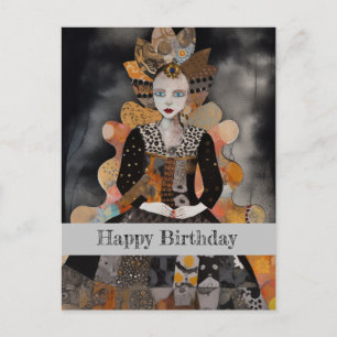 Carte Postale Femme d'anniversaire Collage