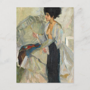 Carte Postale Femme dans l'atelier   Edward Cucuel