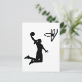 Carte Postale Femme de basket-ball (Debout devant)